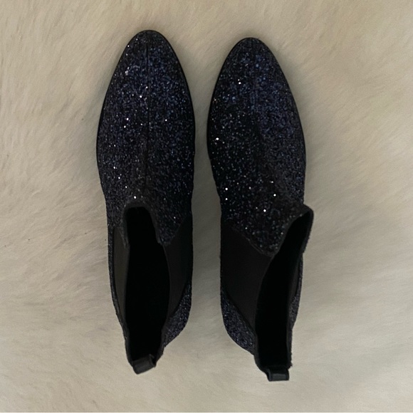 J. Crew Glitter Chelsea Boots, Size 7 - Picture 6 of 10